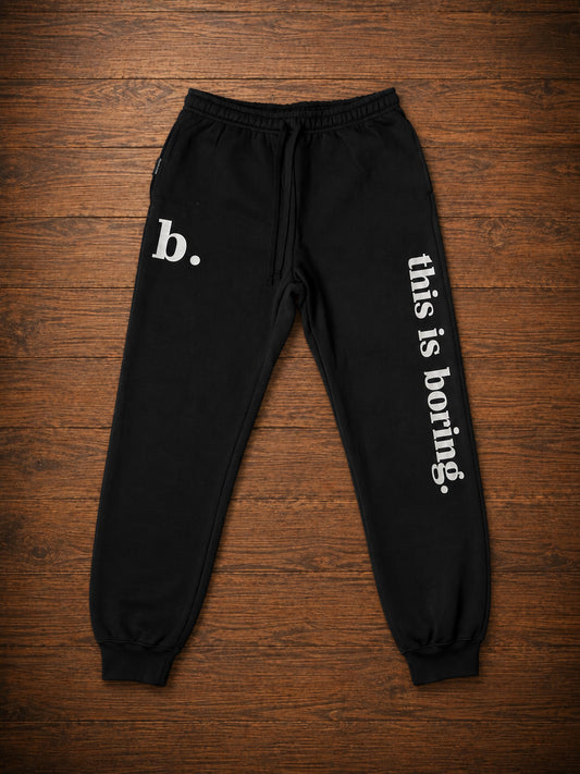 this is boring. joggers